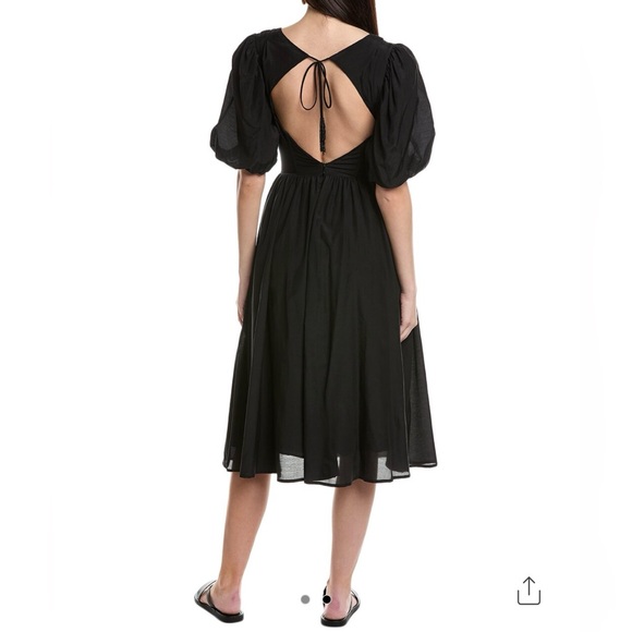 NWT FARM Rio Puff Sleeve Midi Dress - Picture 2 of 5